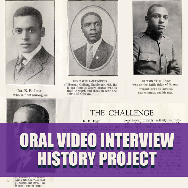 ORAL VIDEO INTERVIEW HISTORY PROJECT OMEGA PSI PHI FRATERNITY